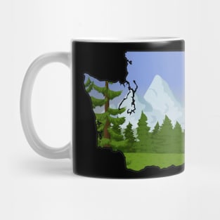 Washington State Outline Mug